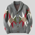Jacquard-vest van wol