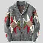 Jacquard-vest van wol