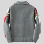 Jacquard-vest van wol