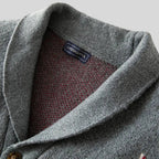 Jacquard-vest van wol