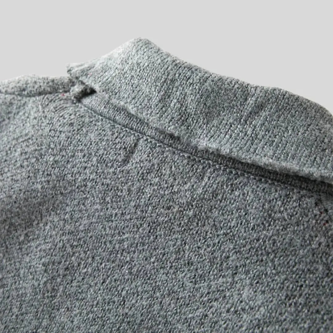 Jacquard-vest van wol