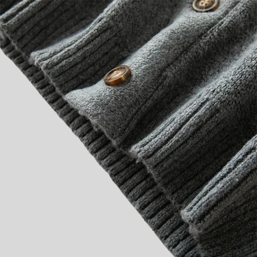 Jacquard-vest van wol