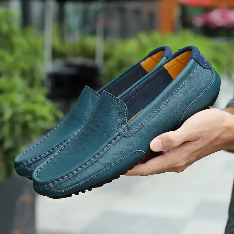 Vintage leer Loafers