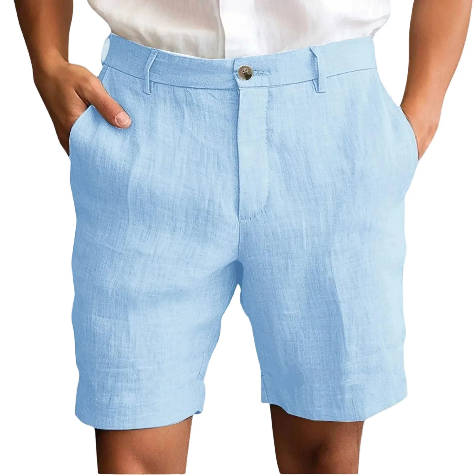 Elegante linnen korte broek