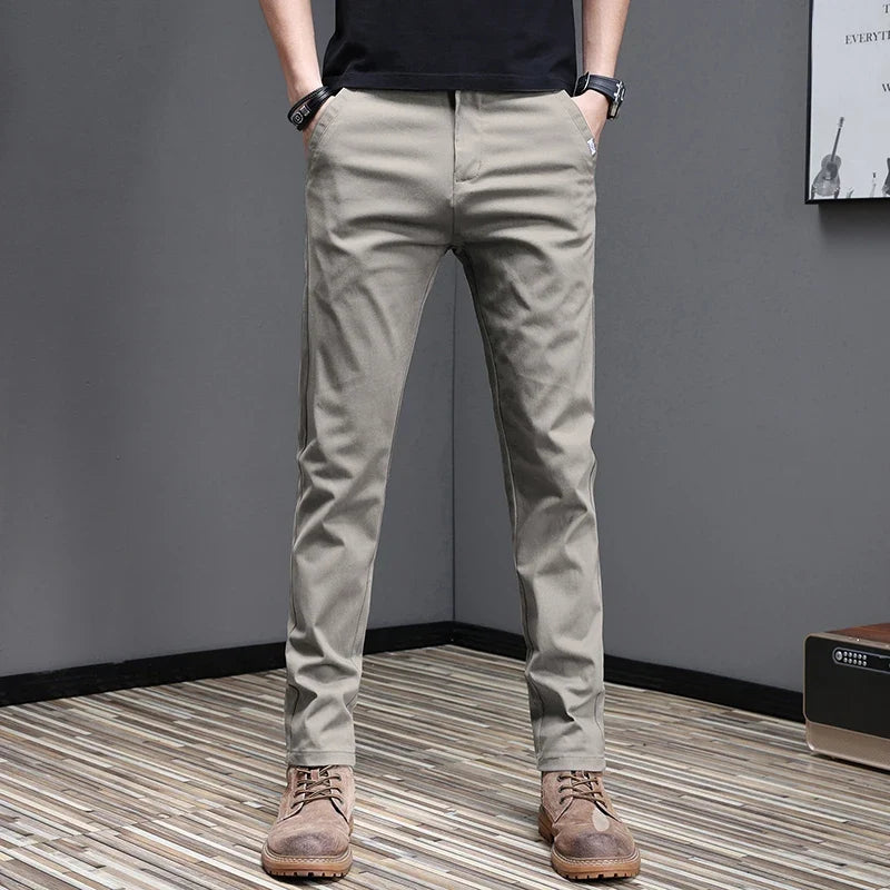Casual katoenen broek