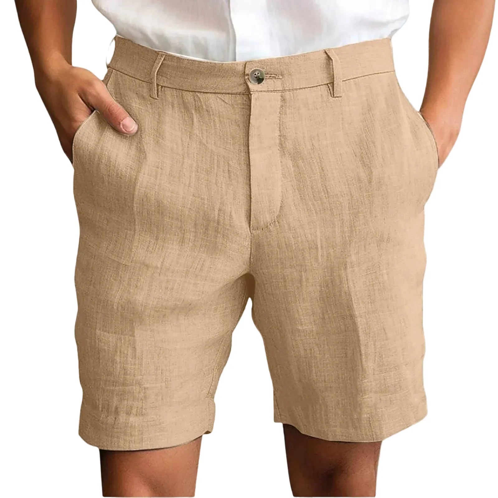 Elegante linnen korte broek