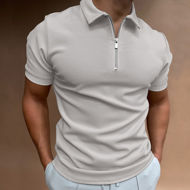 Polo met ritssluiting