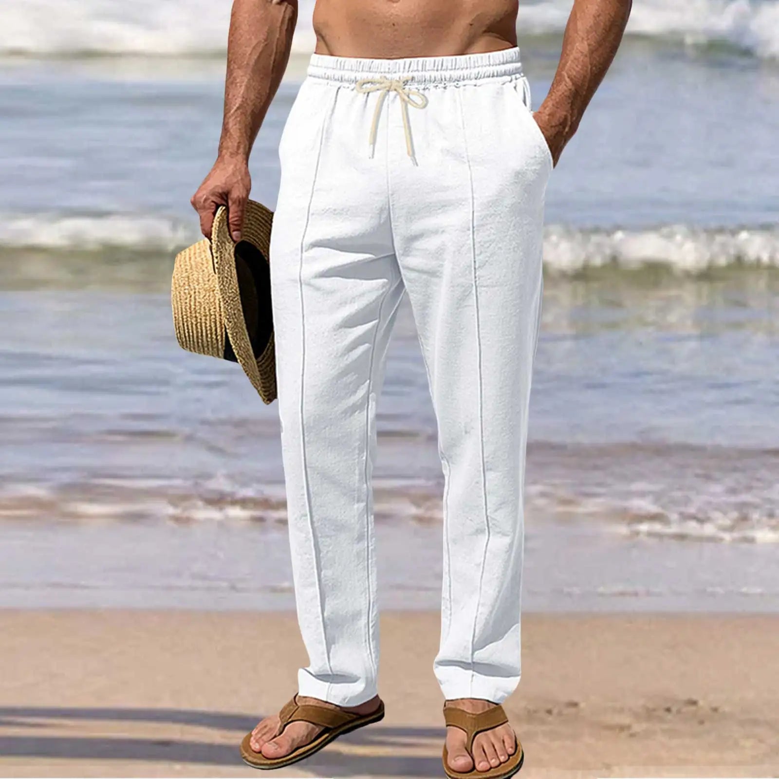 Elegante katoenen zomerbroek