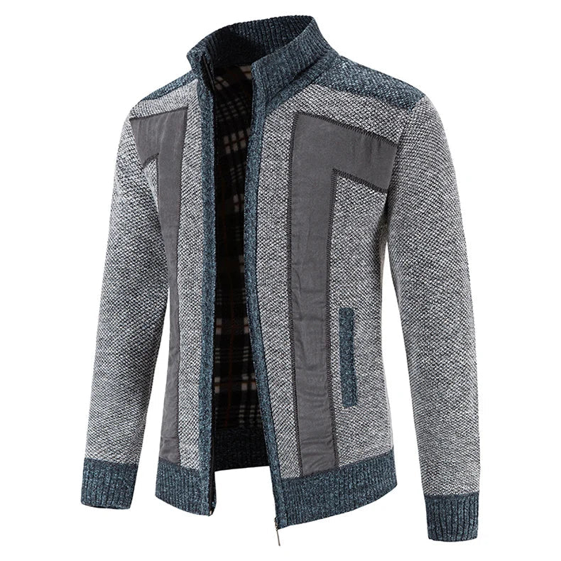 Elegant vest van gebreide stof met ritssluiting