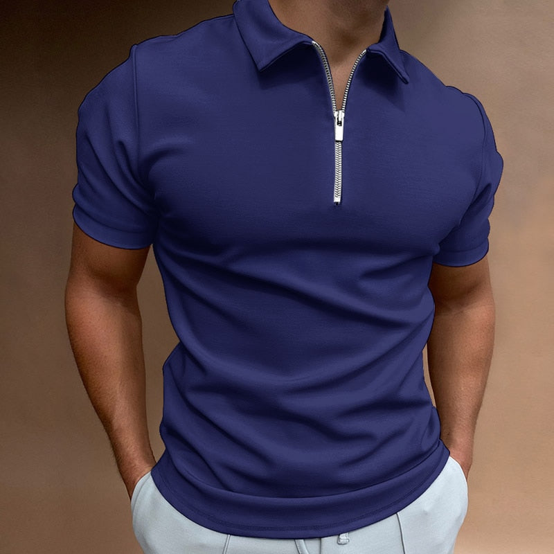 Polo met ritssluiting