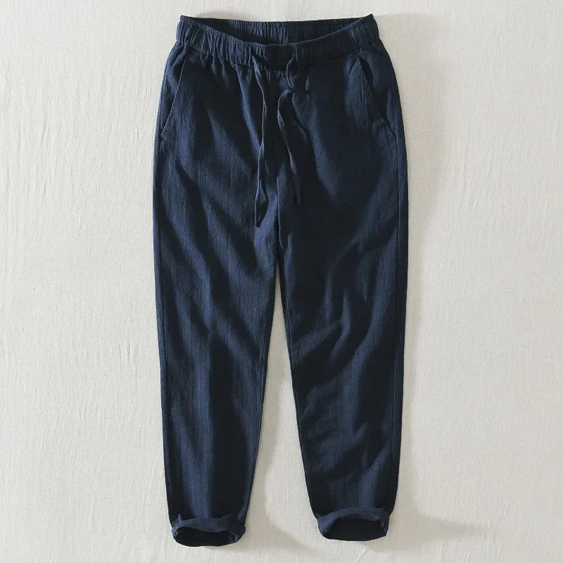 Casual linnen herenbroek