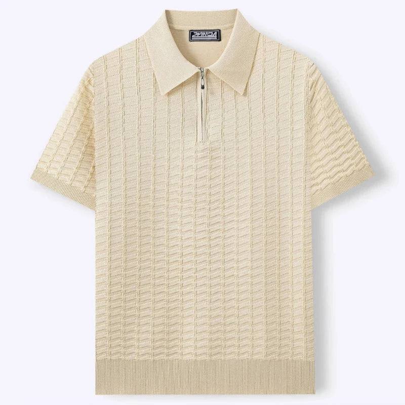Elegant poloshirt met ritssluiting