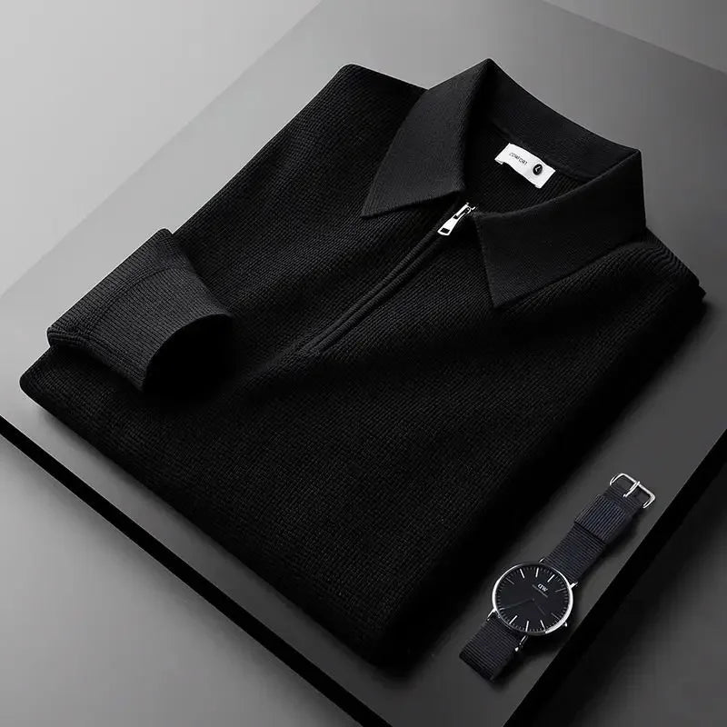 Elegante herentrui met ritssluiting