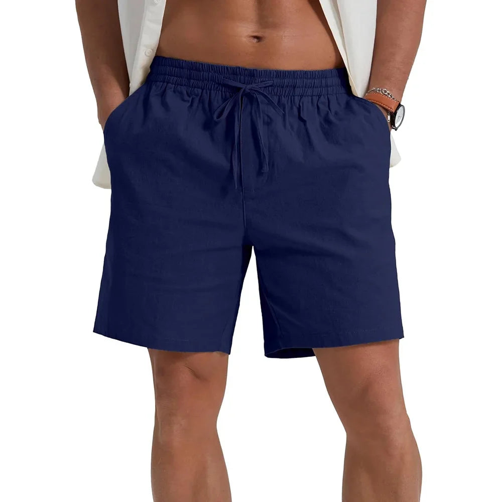 Elegante linnen korte broek