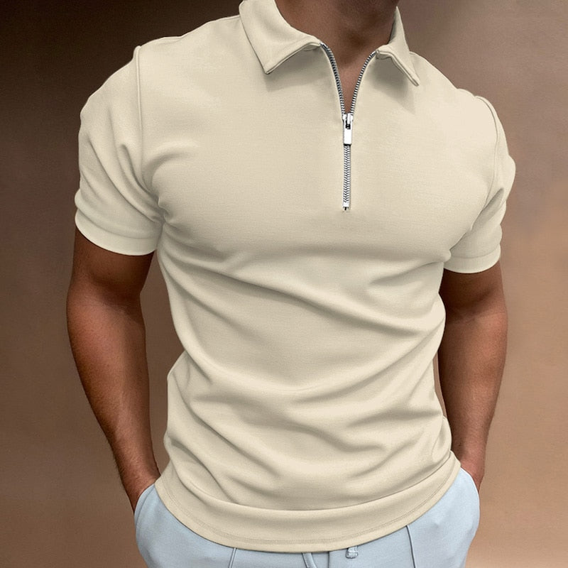 Polo met ritssluiting