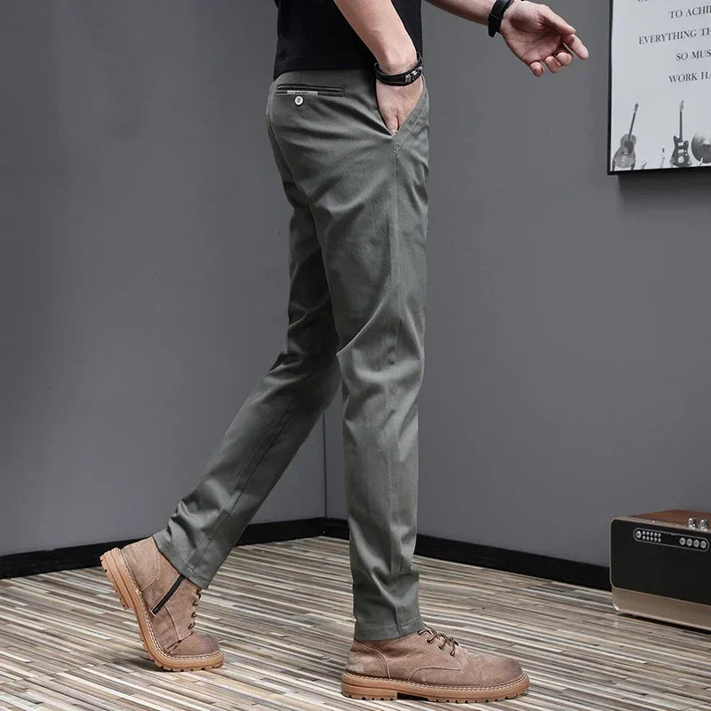 Casual katoenen broek