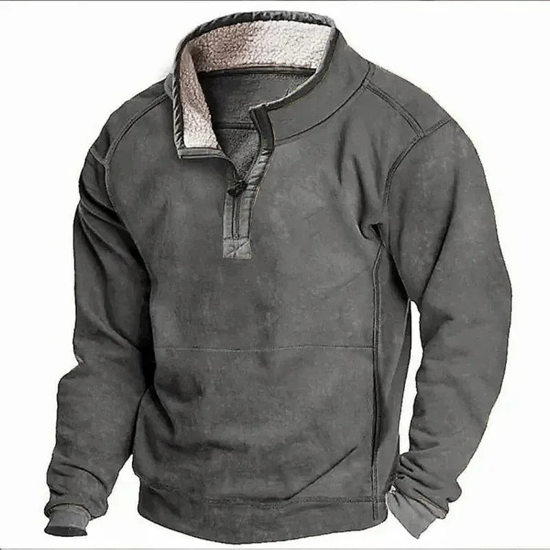 Fleece-trui met ritssluiting
