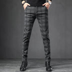 Casual broek met ruitjespatroon