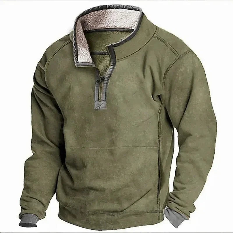 Fleece-trui met ritssluiting
