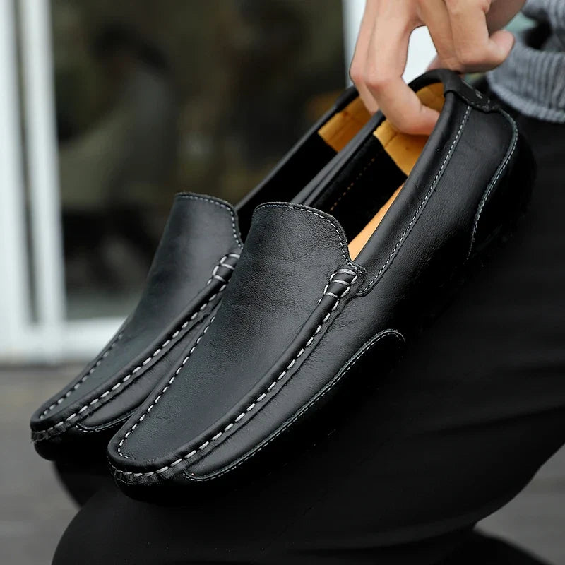 Vintage leer Loafers