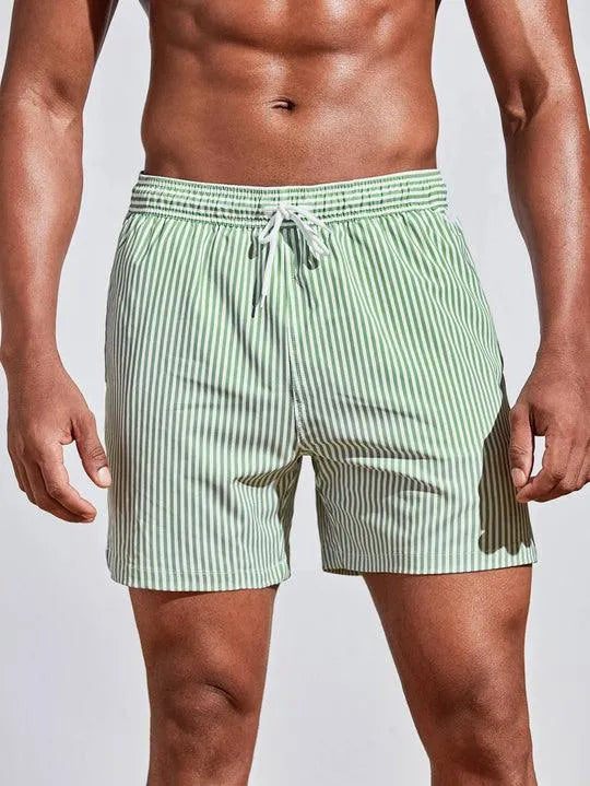 Elegante gestreepte zwemshort