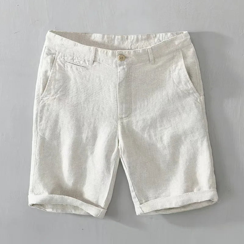 Linnen shorts van hoge kwaliteit