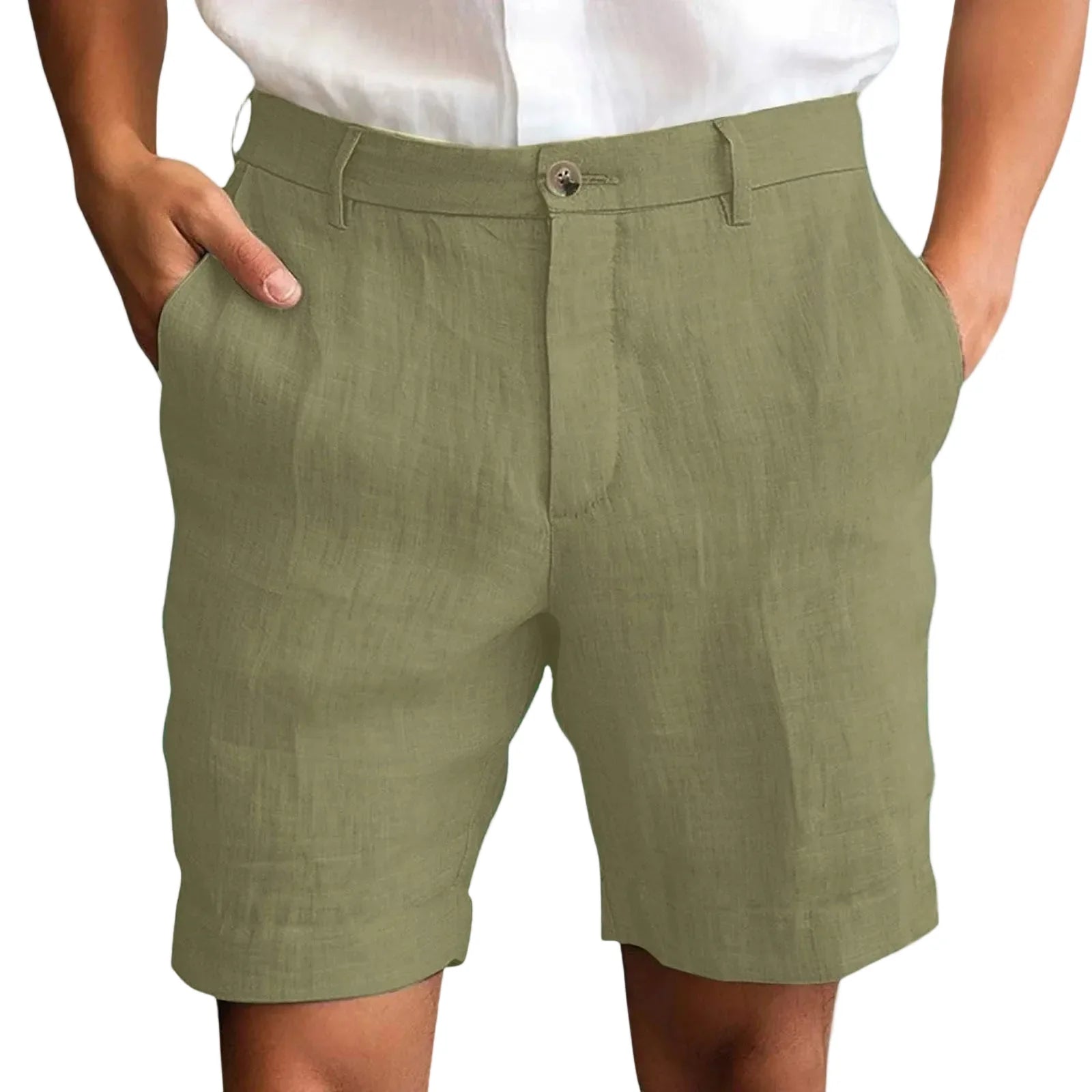 Elegante linnen korte broek