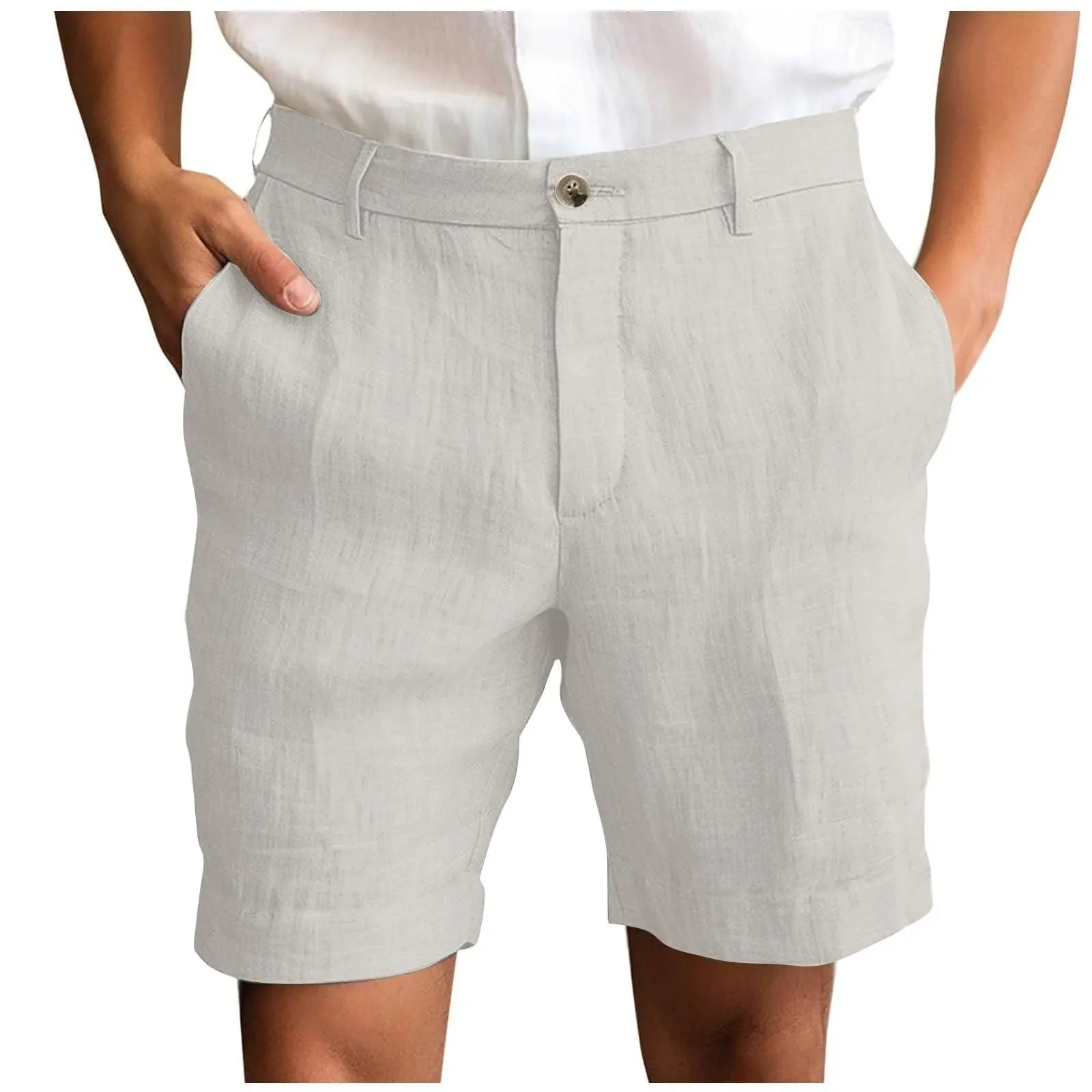 Elegante linnen korte broek