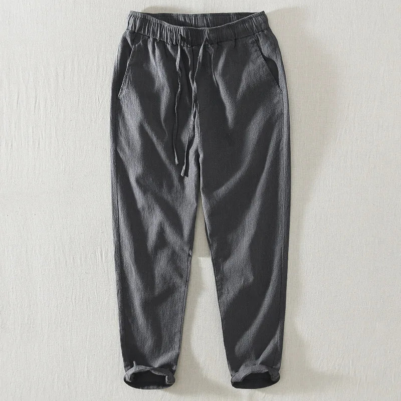 Casual linnen herenbroek