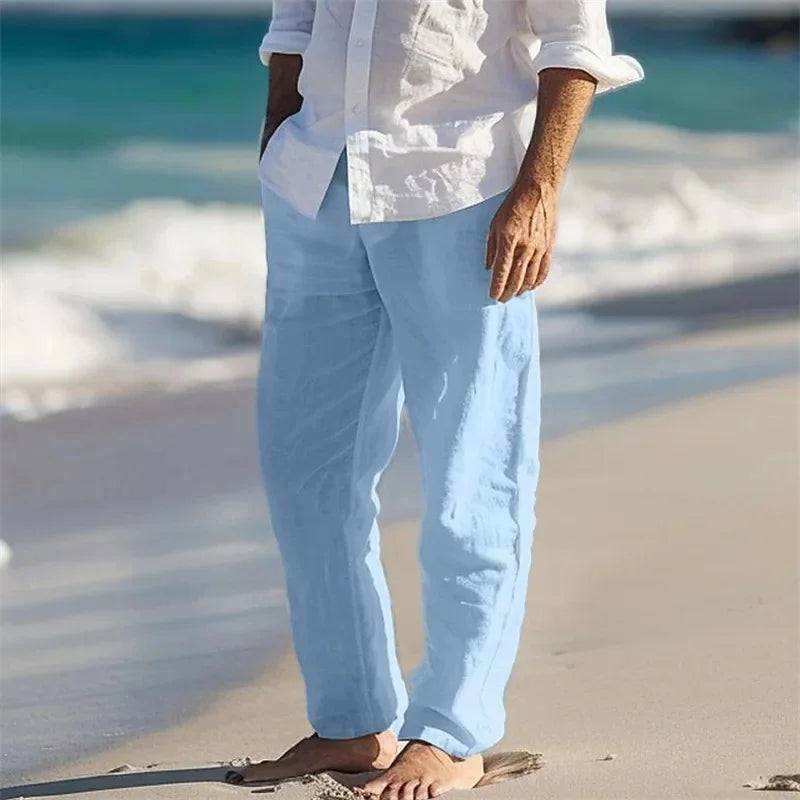 Casual strandbroek van linnen