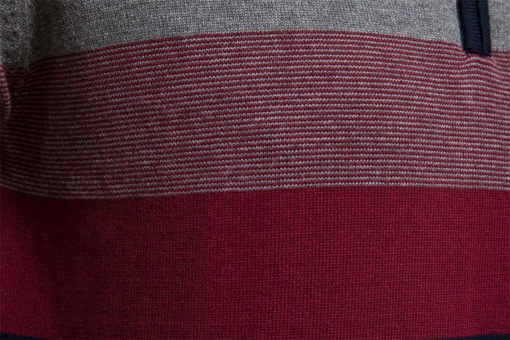 Elegante katoenen trui met ritssluiting