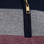 Elegante katoenen trui met ritssluiting