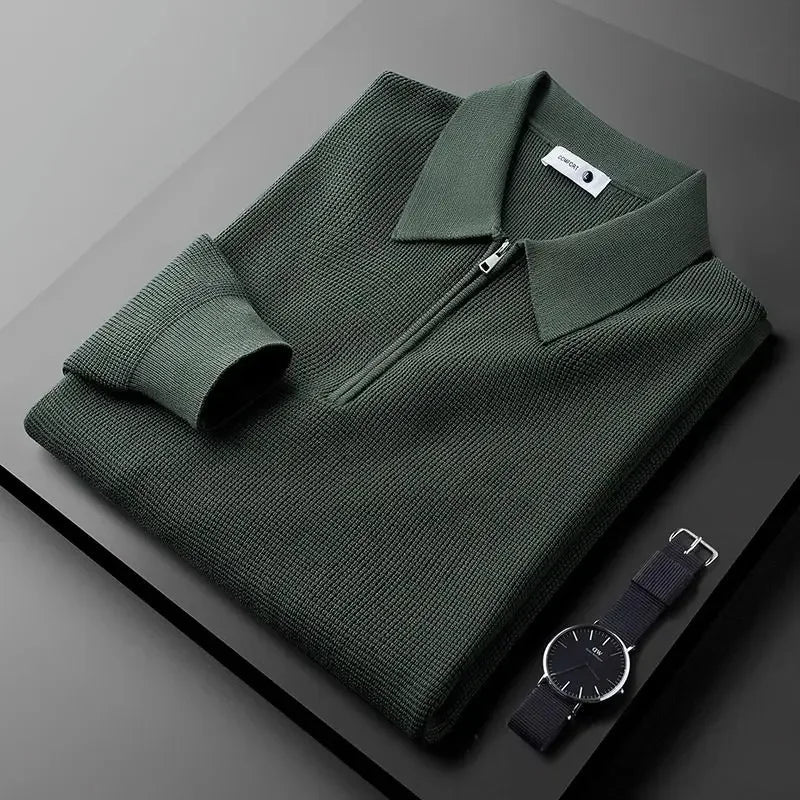 Elegante herentrui met ritssluiting