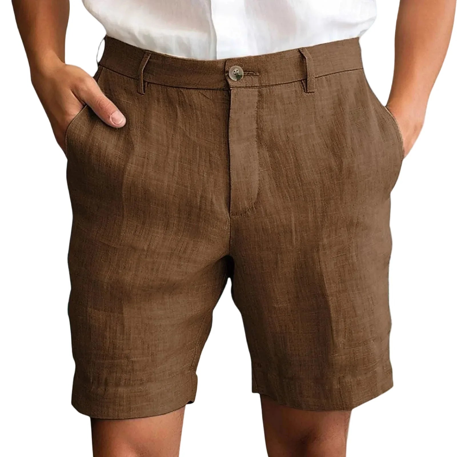 Elegante linnen korte broek