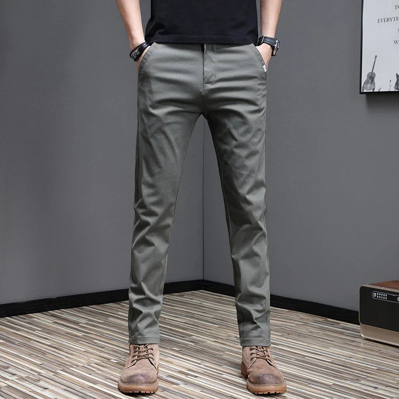 Casual katoenen broek