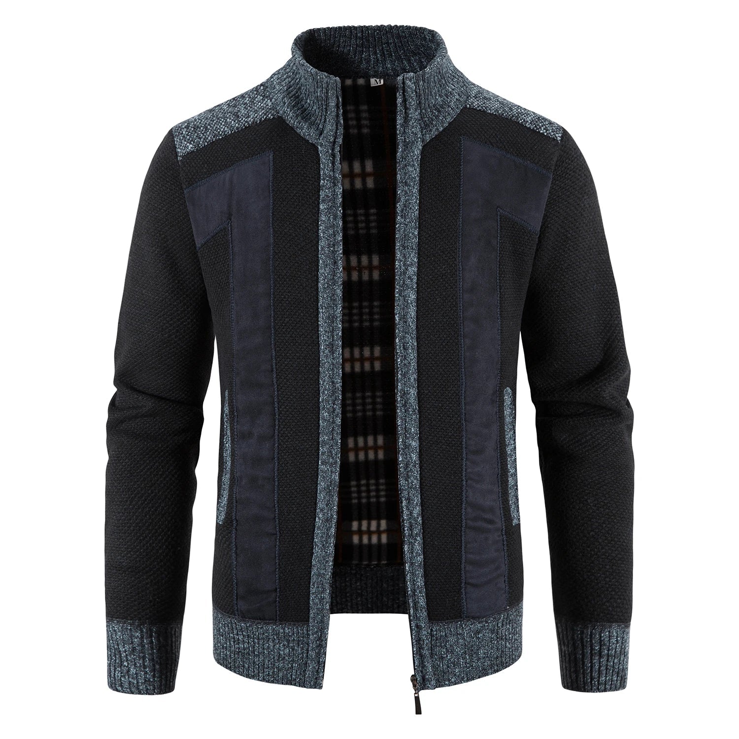 Elegant vest van gebreide stof met ritssluiting