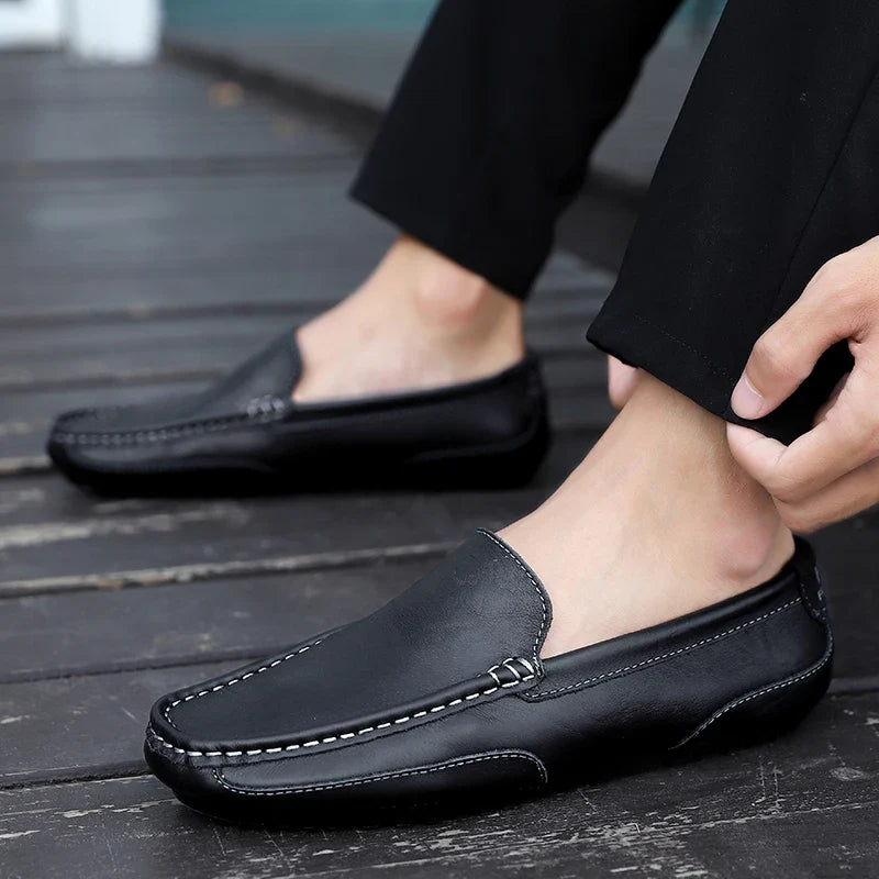 Vintage leer Loafers