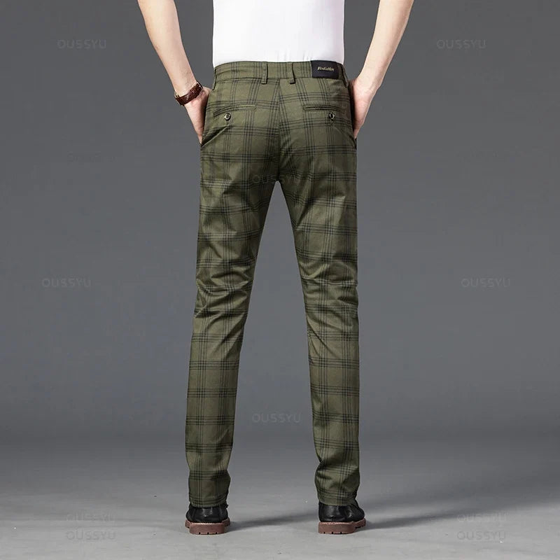 Elegante geruite broek