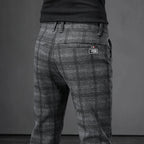 Casual broek met ruitjespatroon