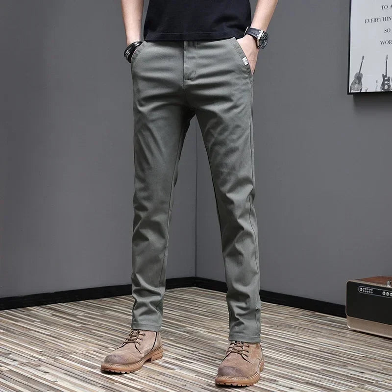 Casual katoenen broek