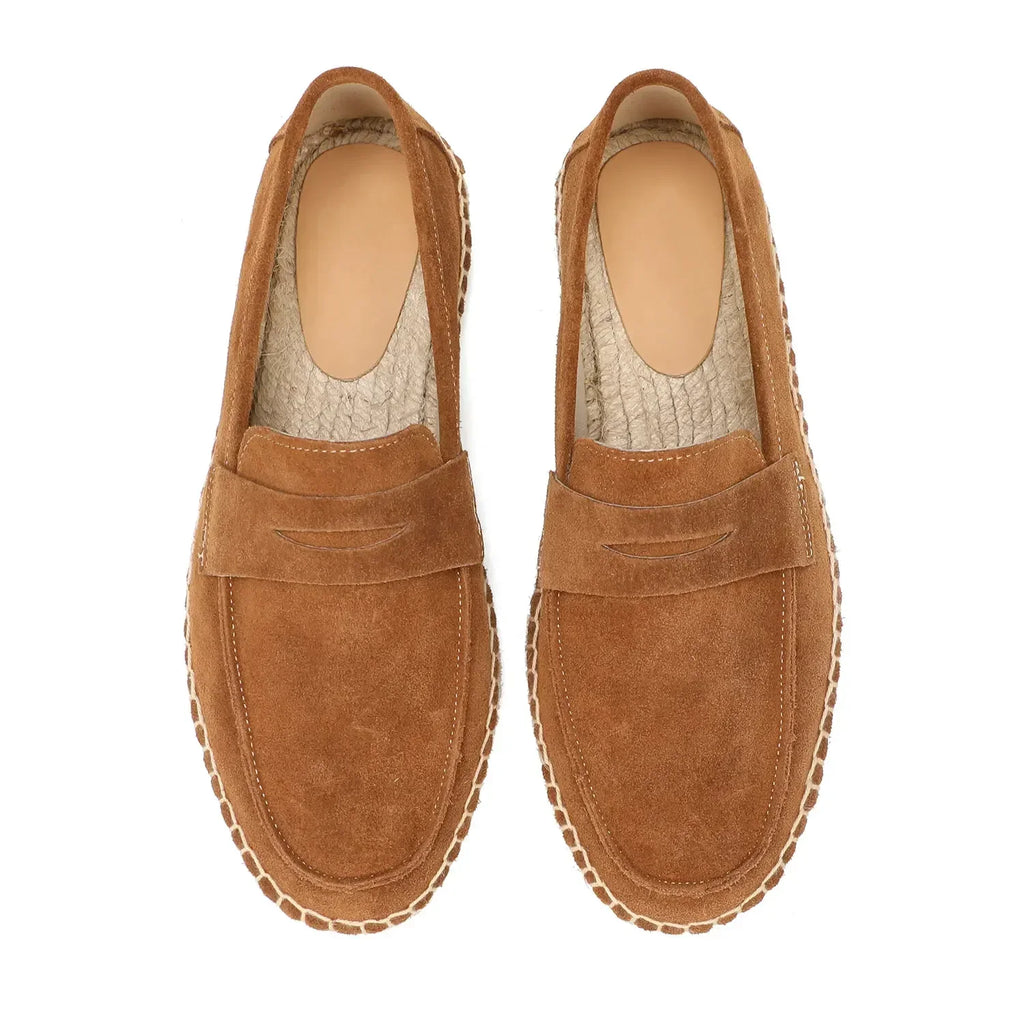 Elegante espadrilles van suède