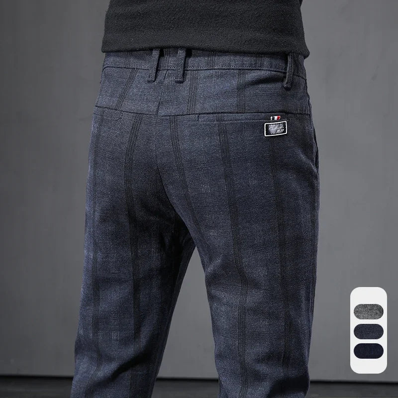 Casual broek met ruitjespatroon