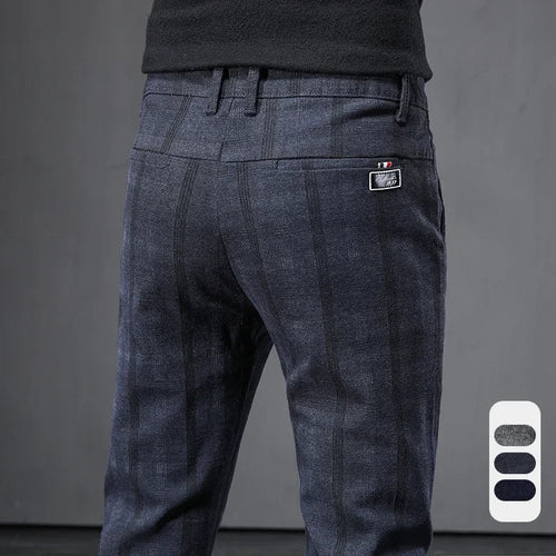 Casual broek met ruitjespatroon