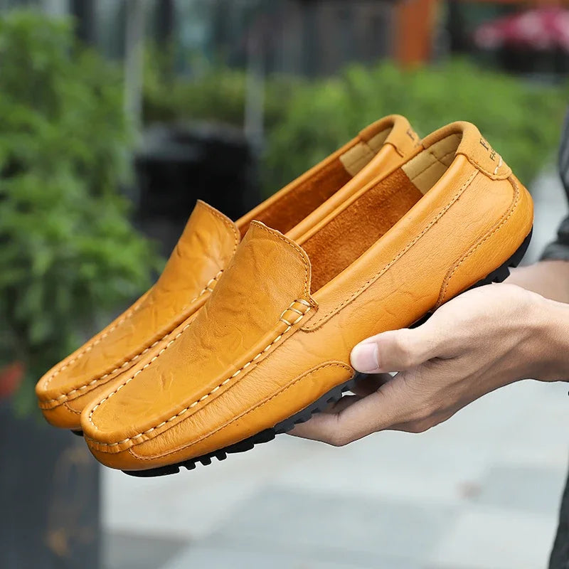 Vintage leer Loafers