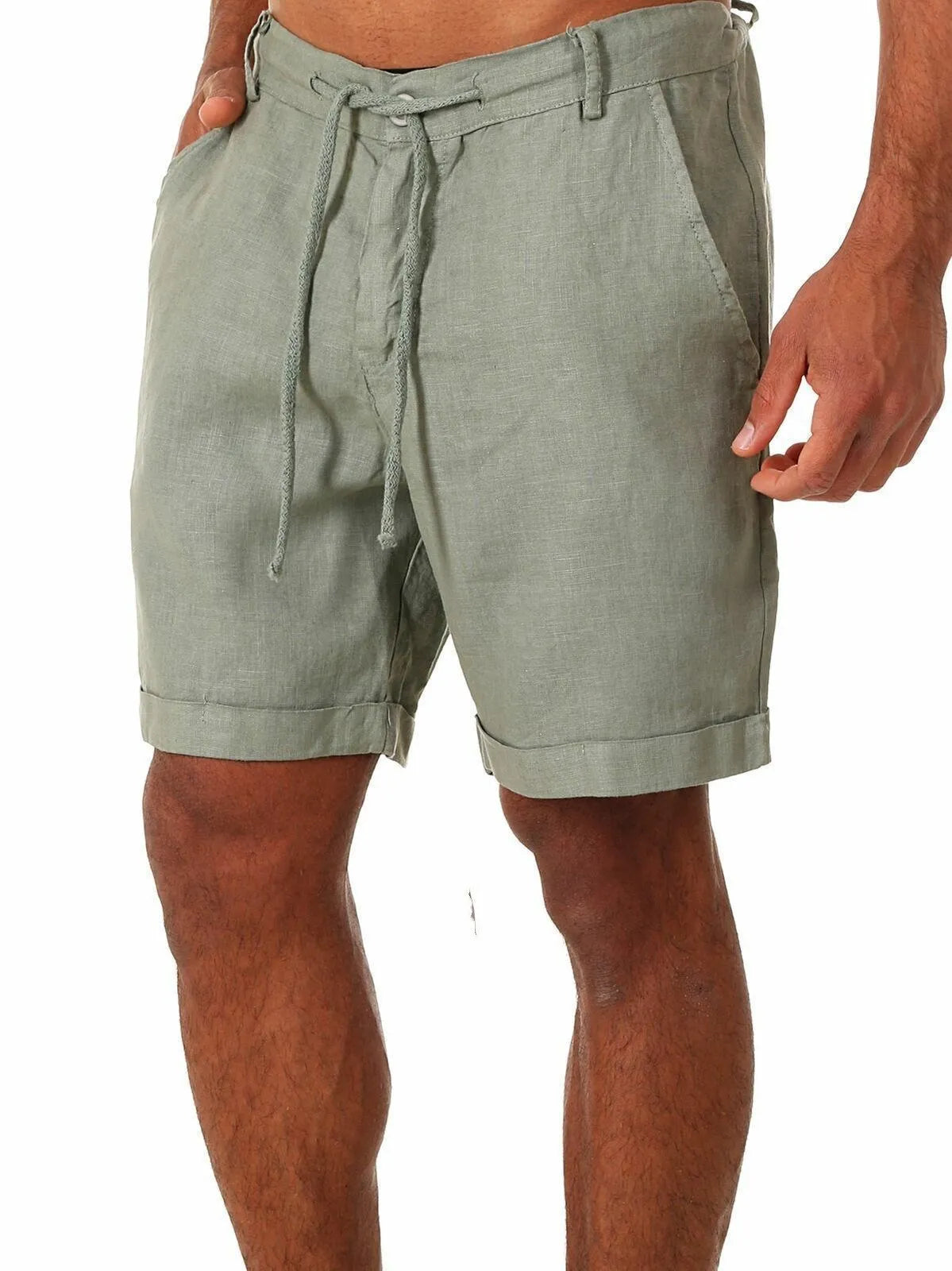 Casual linnen korte broek
