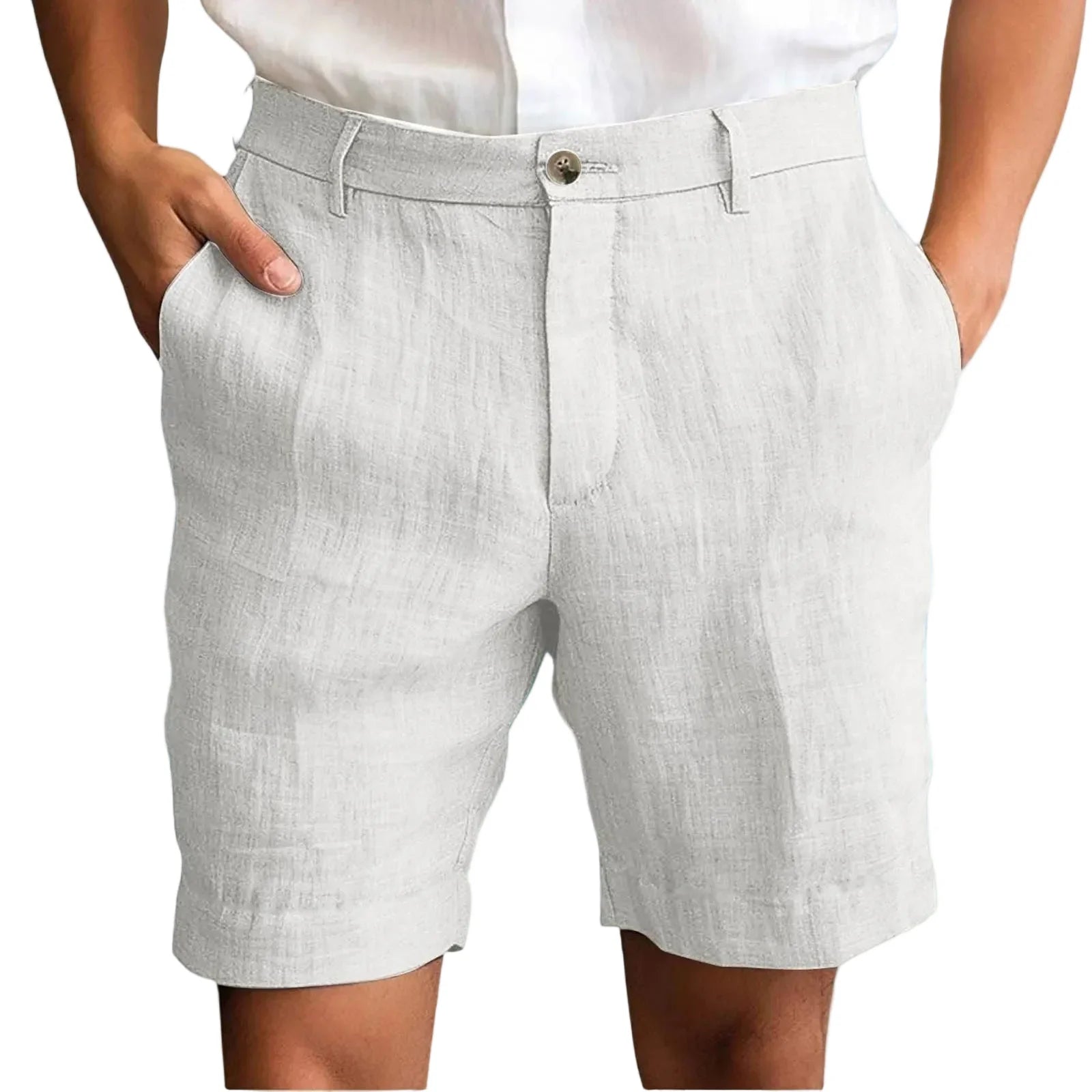 Elegante linnen korte broek