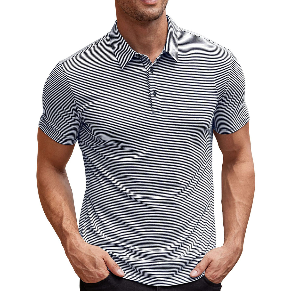 Gestreepte poloshirt