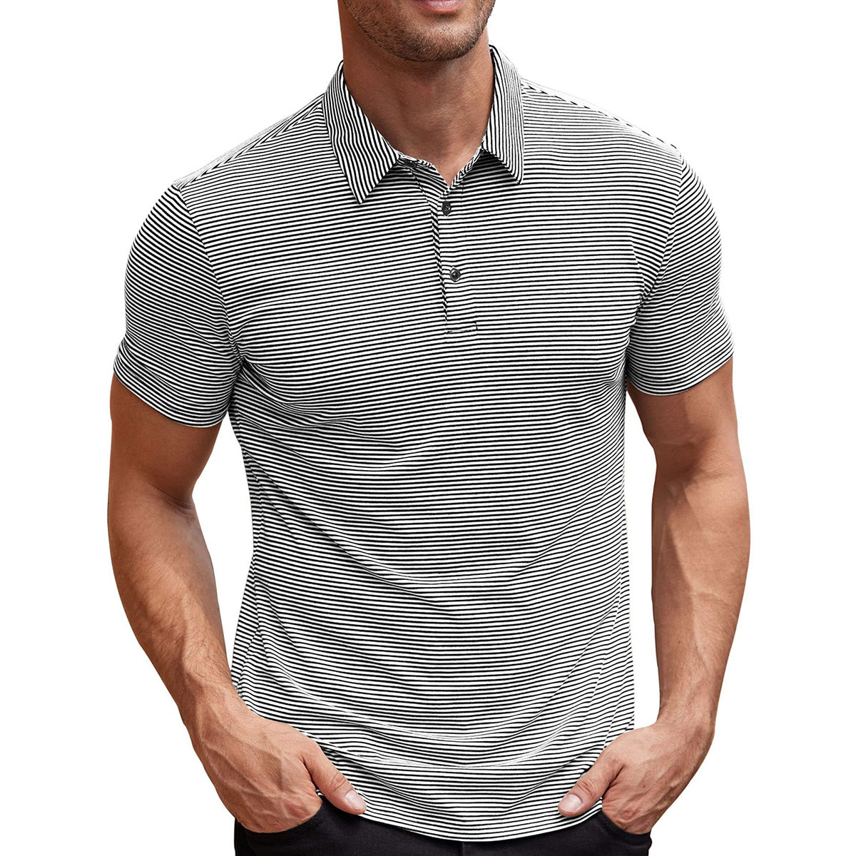 Gestreepte poloshirt