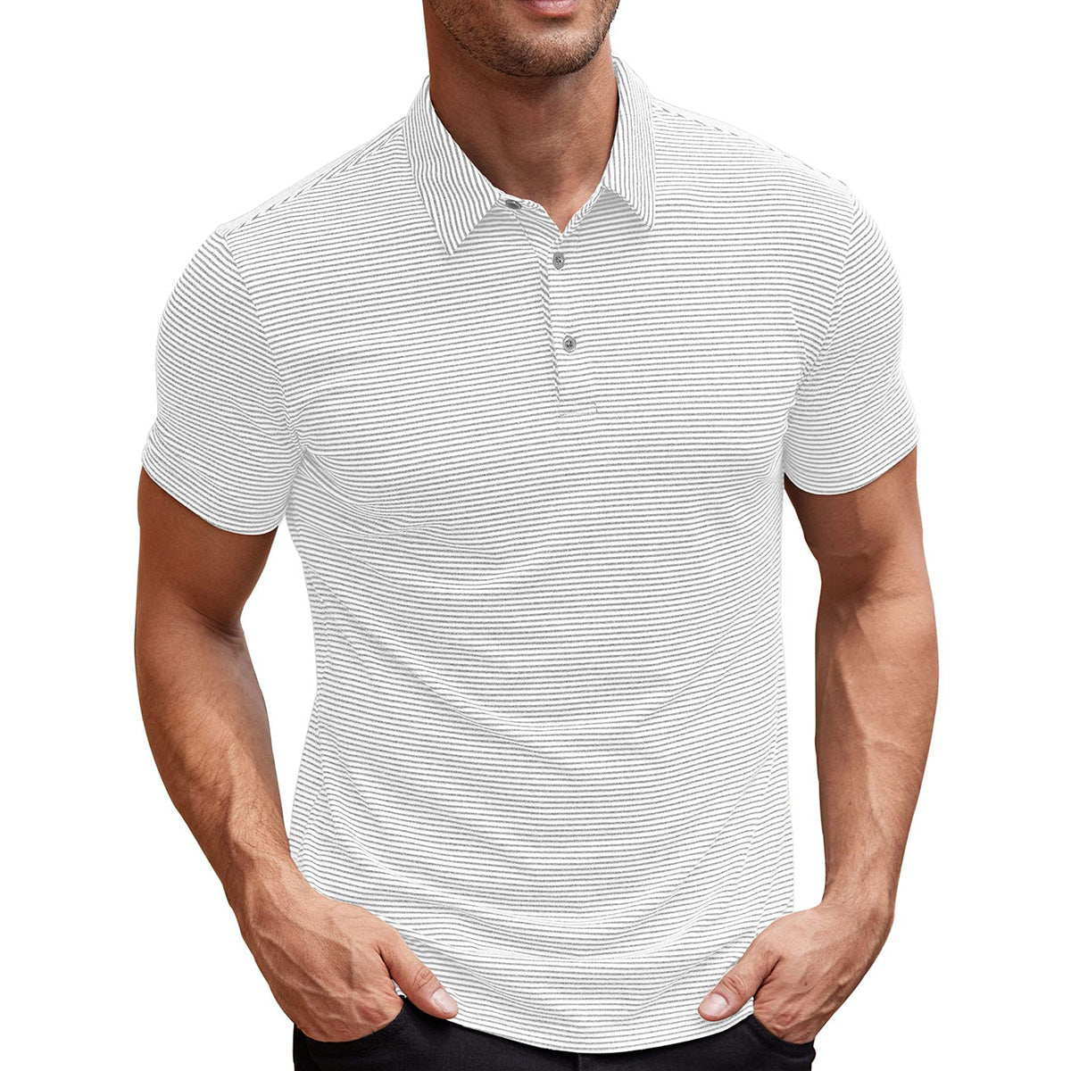 Gestreepte poloshirt