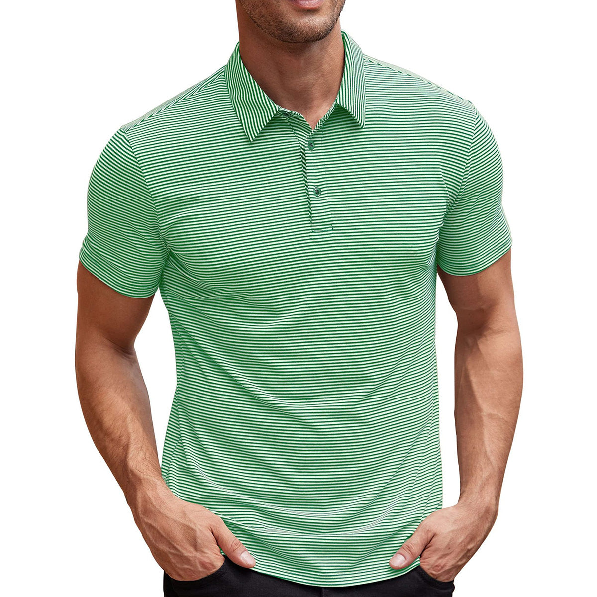 Gestreepte poloshirt